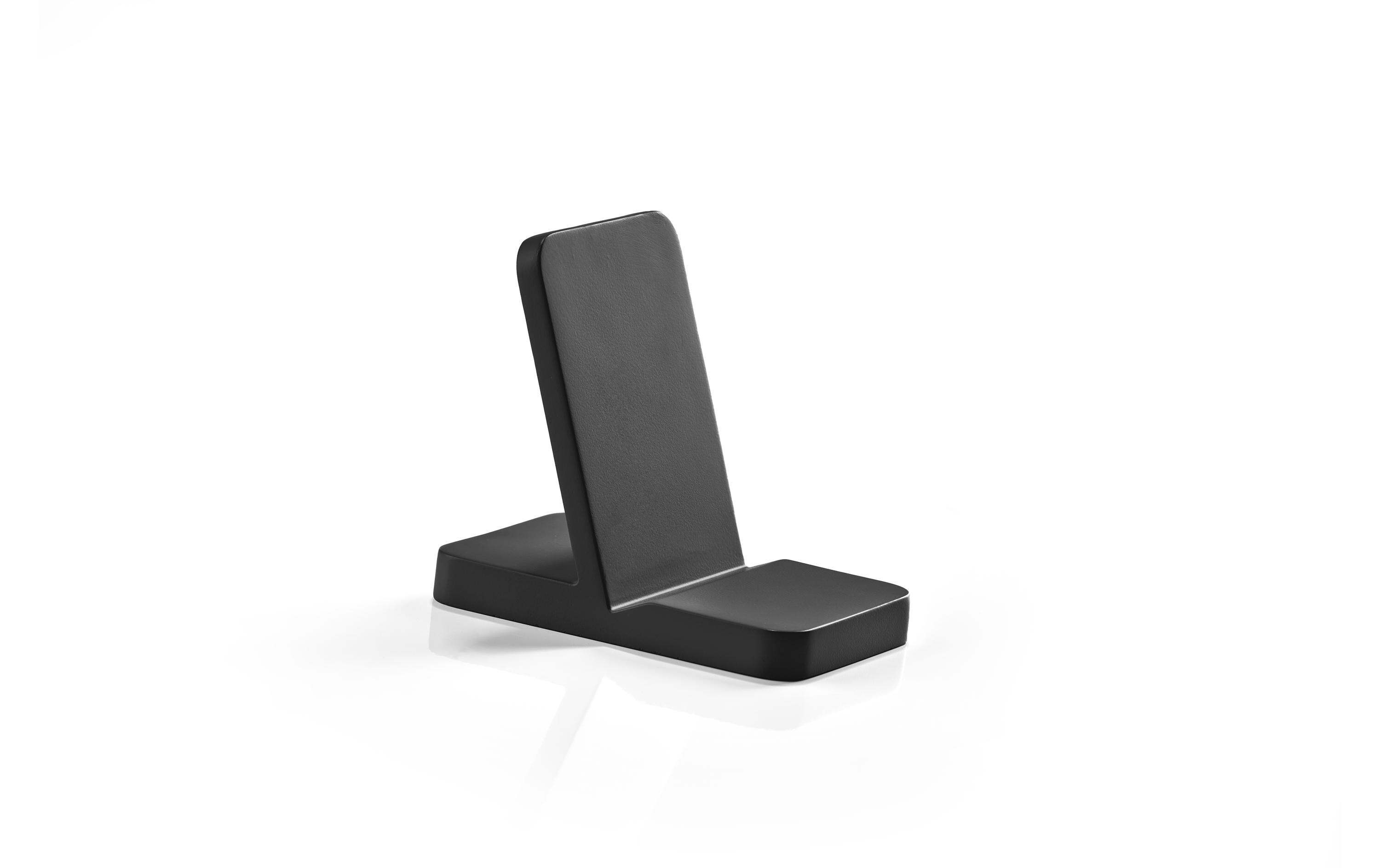Handyhalter Schwarz, BetonSmartphonehalterung aus Zement