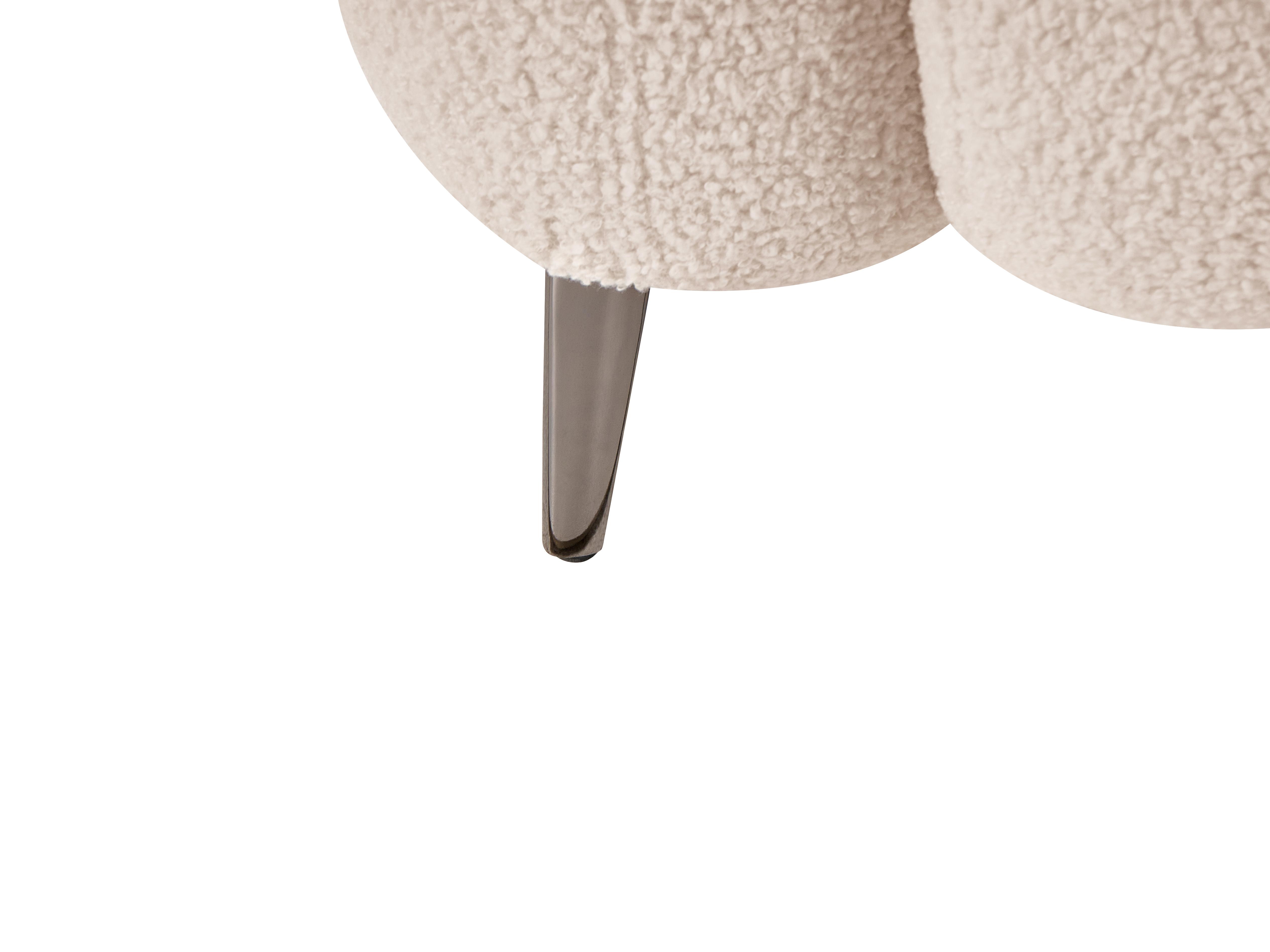 Bank 2-zits ARTUNA Bouclé Beige