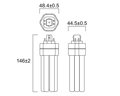 LED-lamp T38 GX24q-3/16W(32W) 1760 lm 4000 K neutraal wit 840