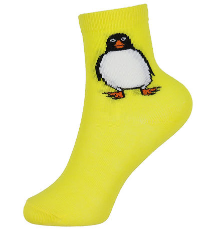DYR-Cph Socken - TIERgalopp - Gelber Pinguin