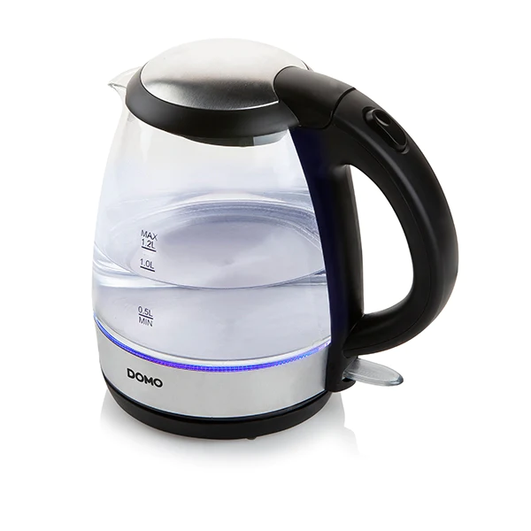 Bouilloire en verre led bleu 2200 W Domo