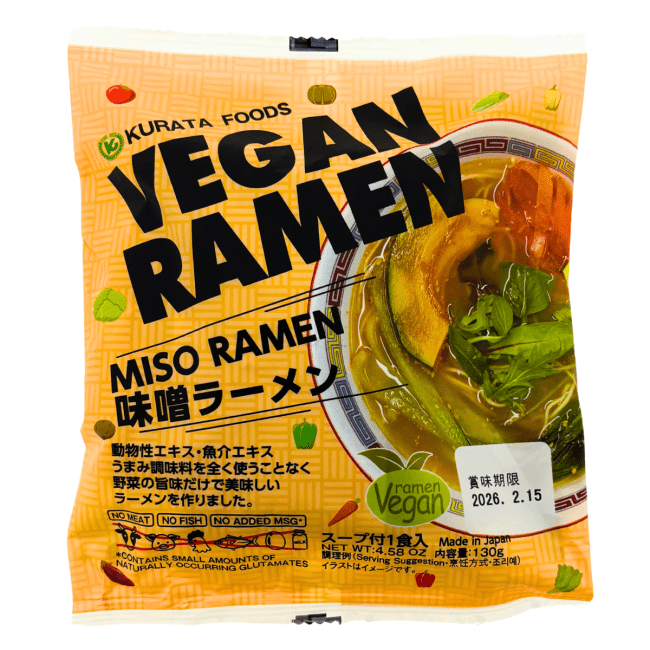 Kurata Vegan Ramen Maaltijd Miso Smaak 130g
