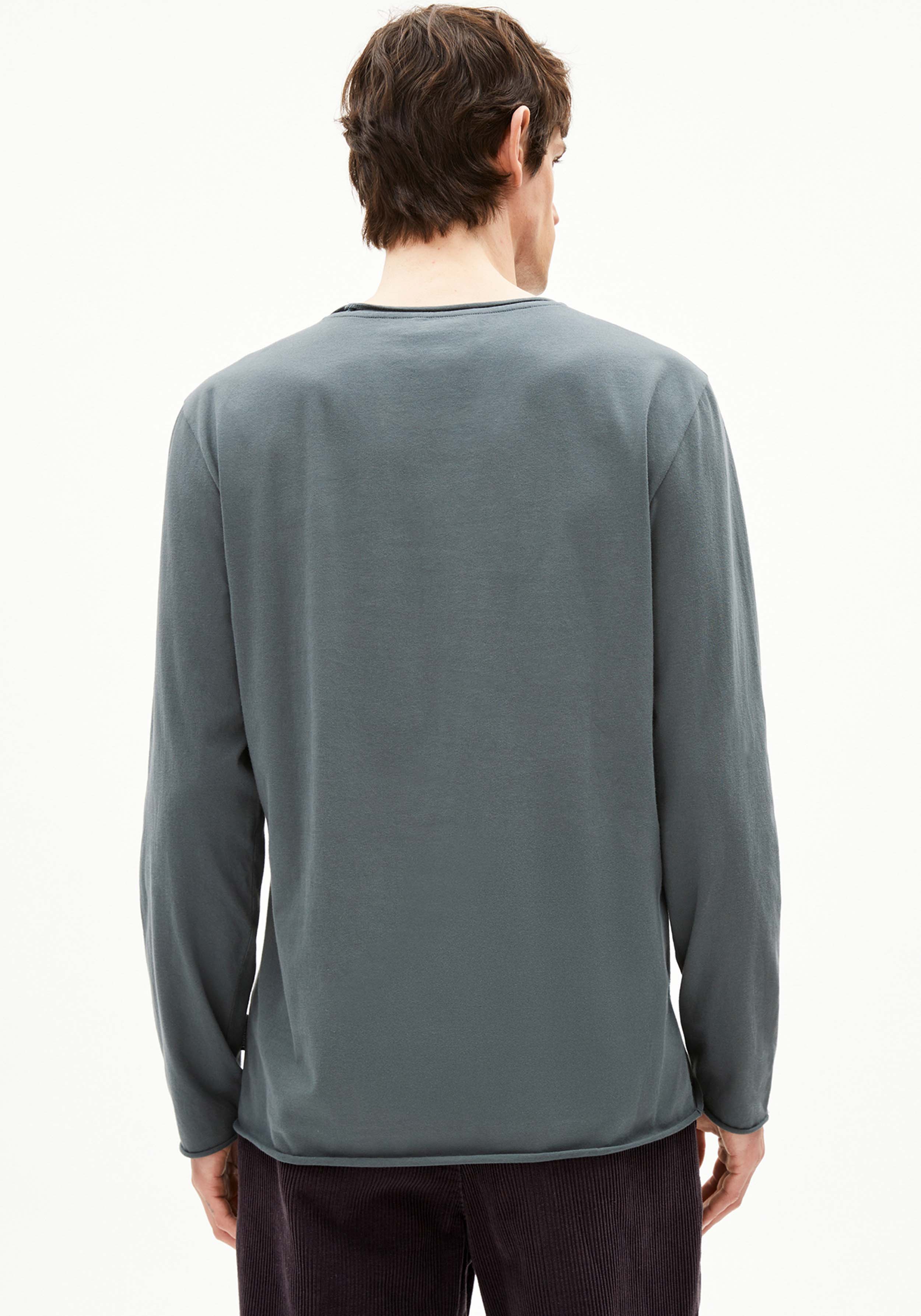Armedangels Longsleeve Maarkos Brushed Space Steel