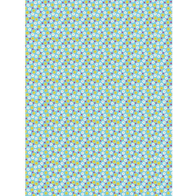 852 - Pochette 20 feuilles Décopatch - Bleu