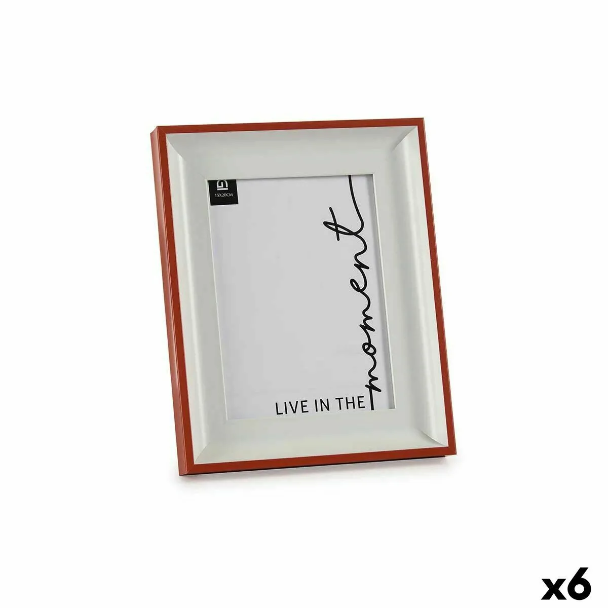 Gift Decor Cadre photo - Rouge Blanc - 6 unités