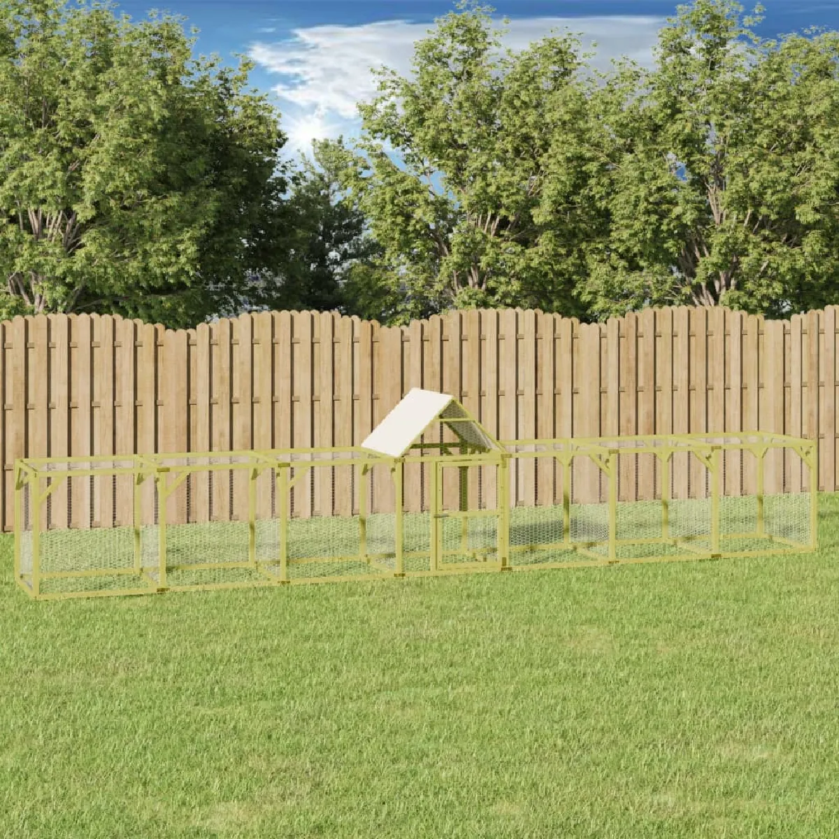 vidaXL Poulailler - 700x100x150 cm
