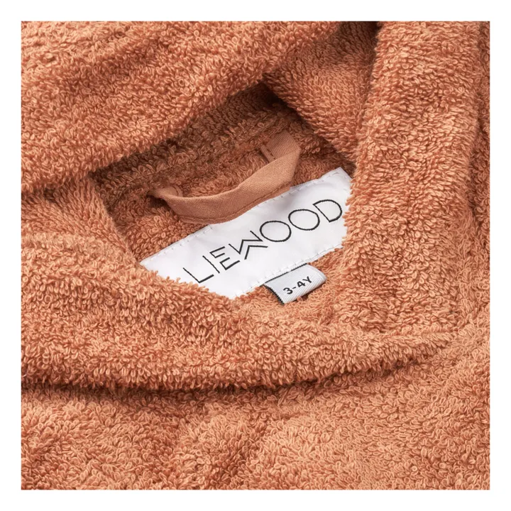 Liewood Poncho long Ilja en éponge de coton bio | Rose