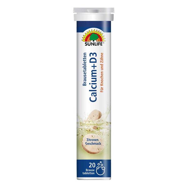 Sunlife Calcium + D3 Brausetabletten, 20 St