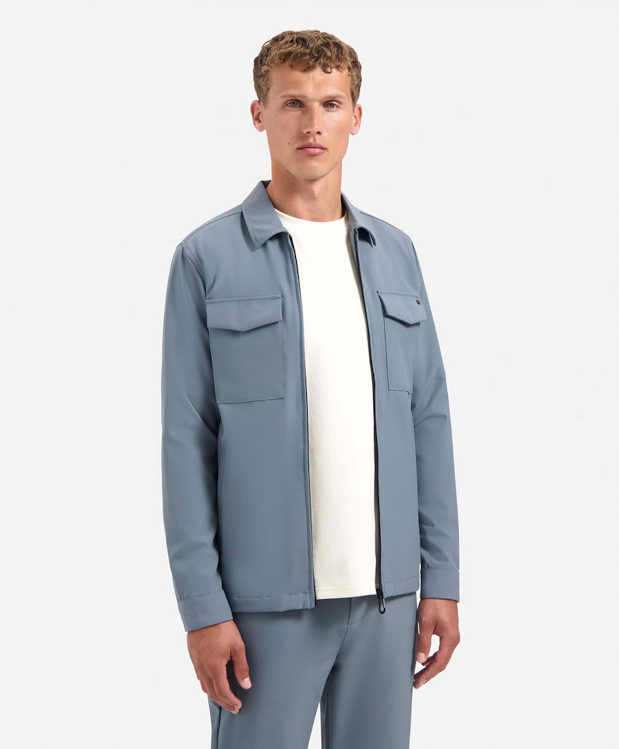 No Excess Heren overshirt blauw