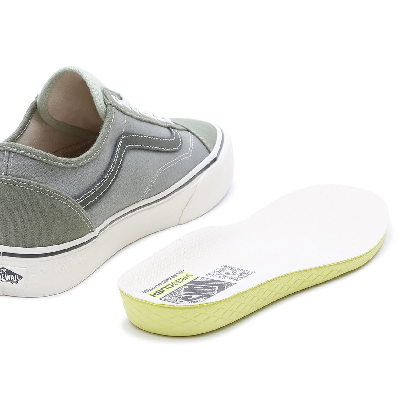Vans Baskets Old Skool Tapered VR3 gris/vert