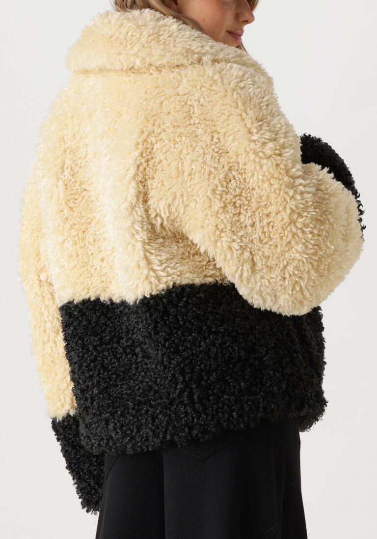 beige stand studio teddy jas jubel jacket