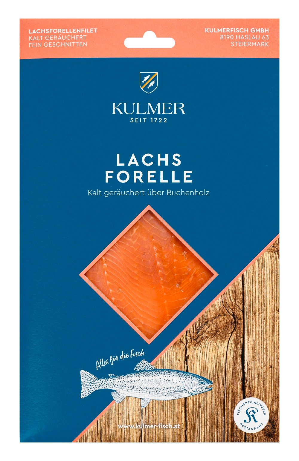 Kulmer Lachsforellenfilet Kalt geräuchert