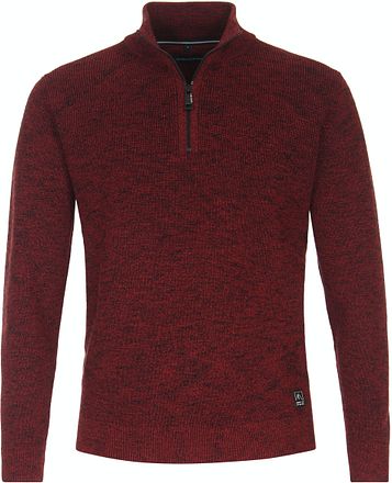 Casa Moda Half Zip Trui Rood 434105100-494 kopen