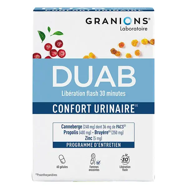 Granions Duab Própolis Cranberry Zinco 60 cápsulas