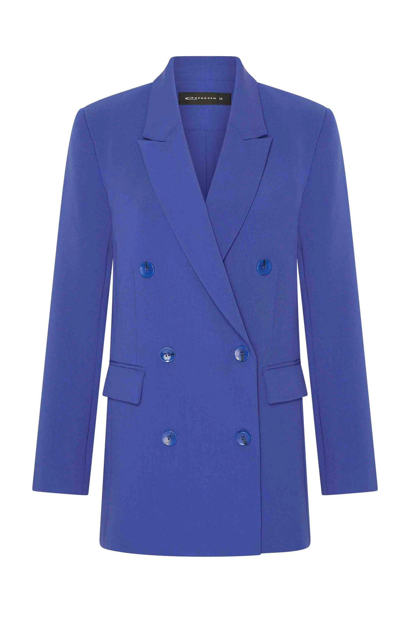 Expresso rechtvallende blazer blauw