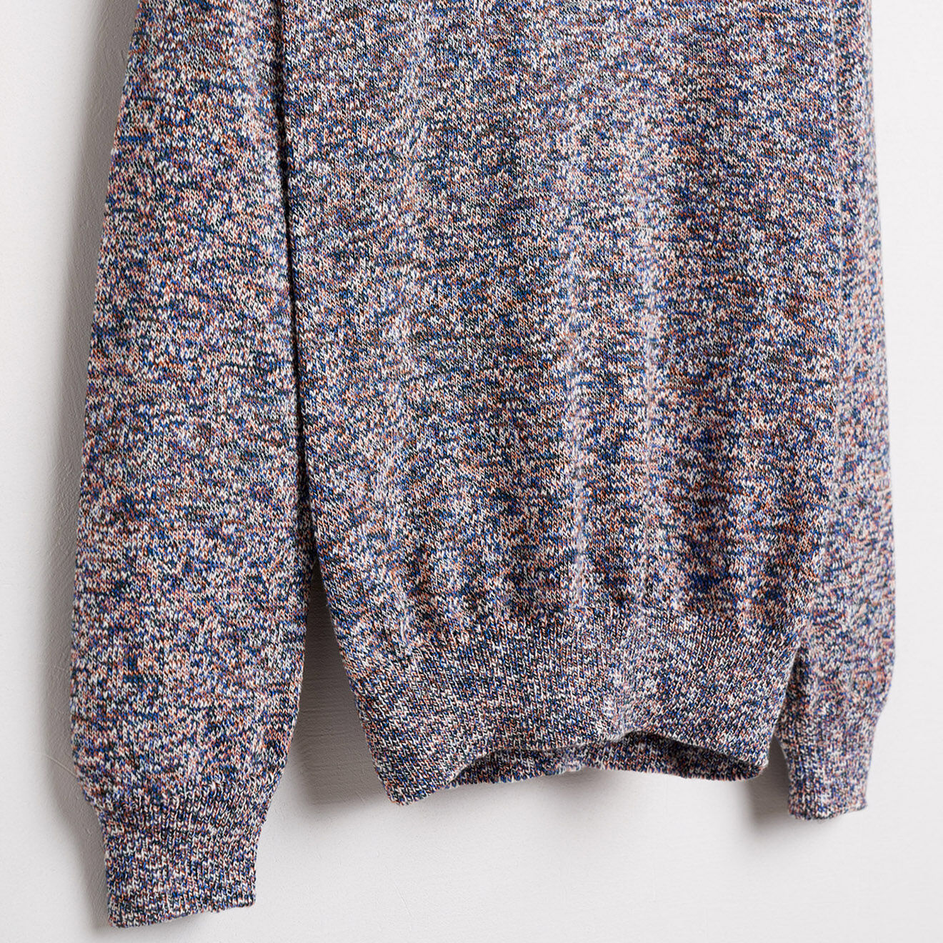 Bellerose Pull en Maille de coton mélangé Gelop imprimé bleu foncé