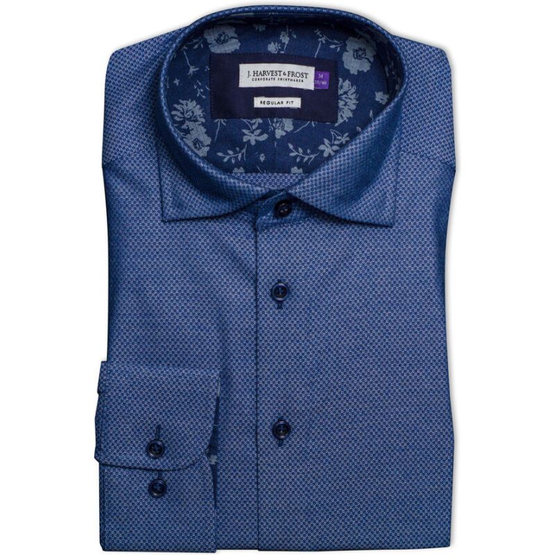 J.Harvest & Frost PB144 Brushed JacquardChemise Regular Fit Hommes