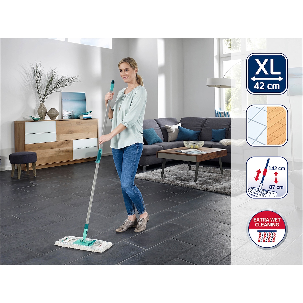 Leifheit Profi XL micro duo White/Green