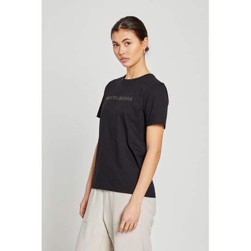 Bruuns Bazaar Carla Logo T-shirt, Black, XL