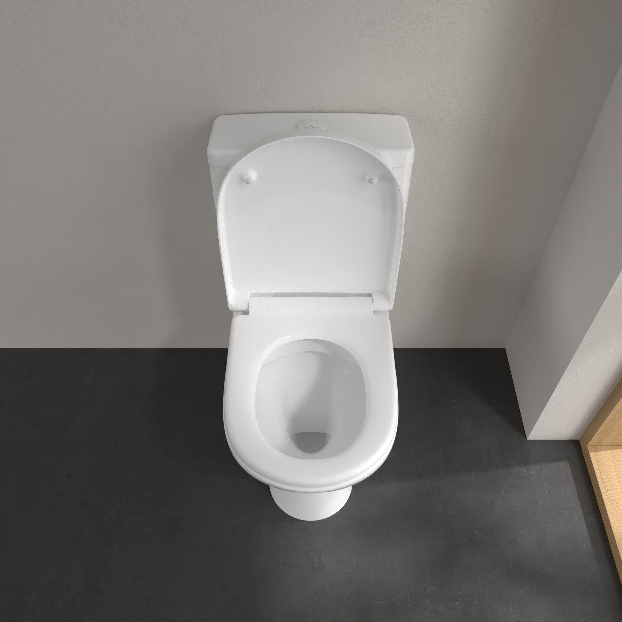 Villeroy & Boch O.novo compact randloos duoblok toilet CeramicPlus wit glans