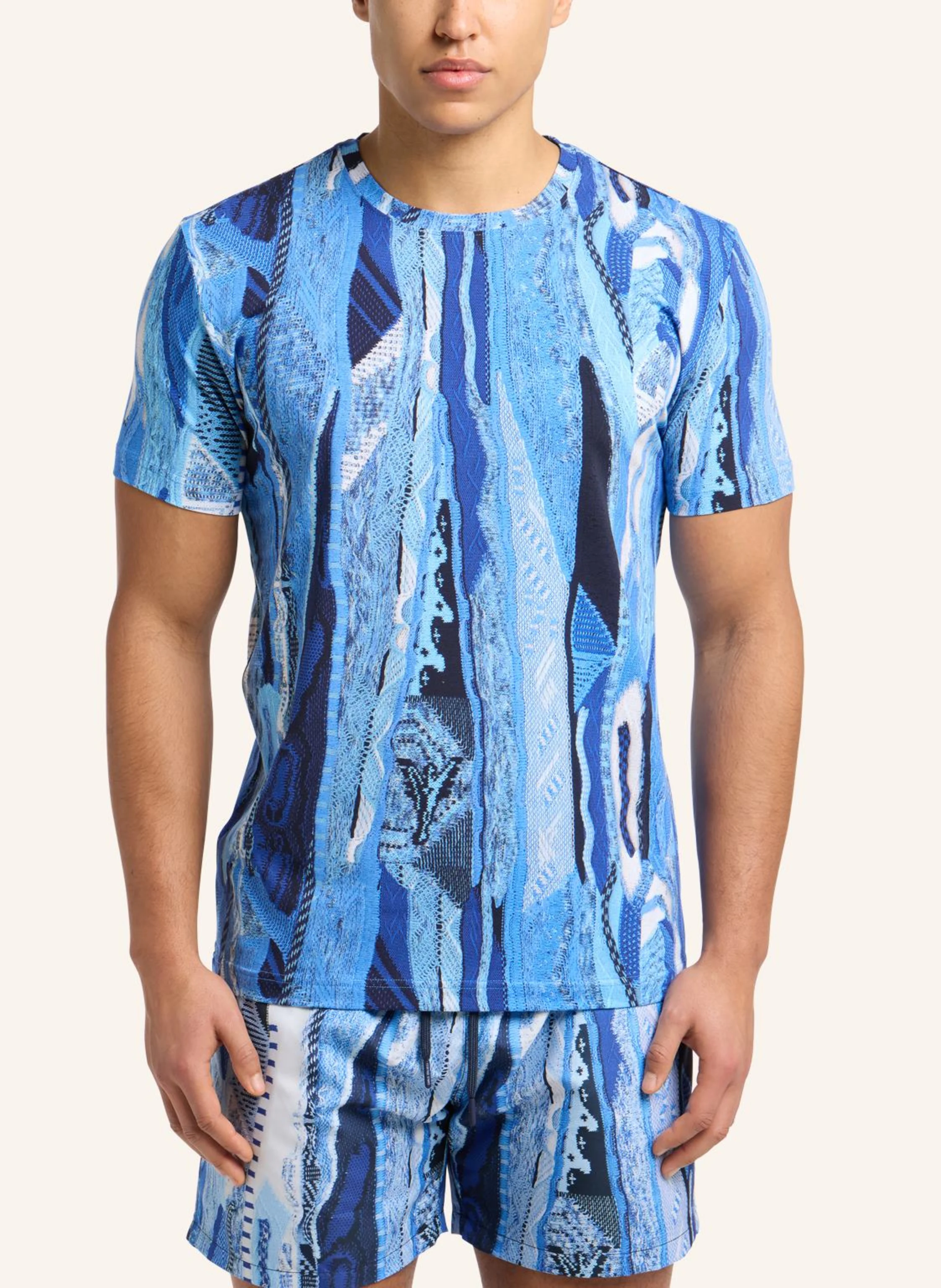 CARLO COLUCCI T-Shirt mit Knitprint EGON