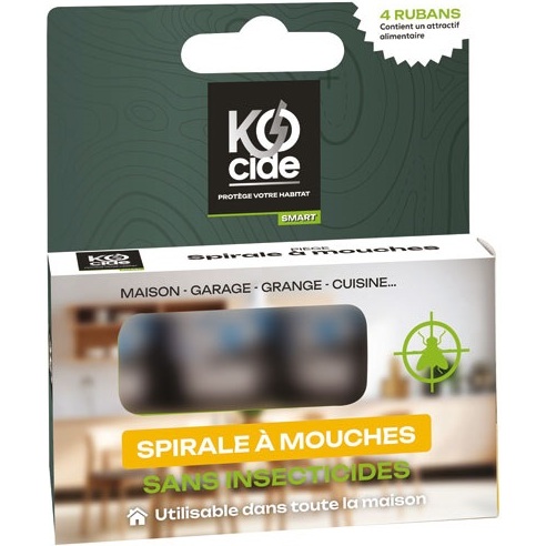 Ruban de glu anti mouche Kocide - Boîte de 4