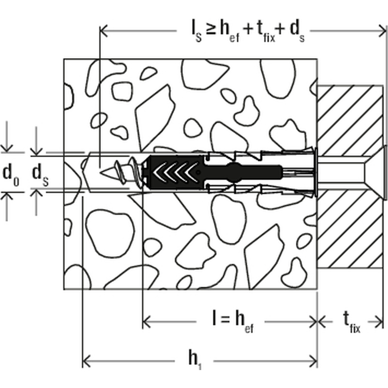 Fischer Duopower pluggen + schroef 8x65mm