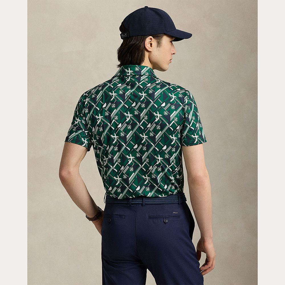 Tailored Fit Pique Herre Grønn Graphic