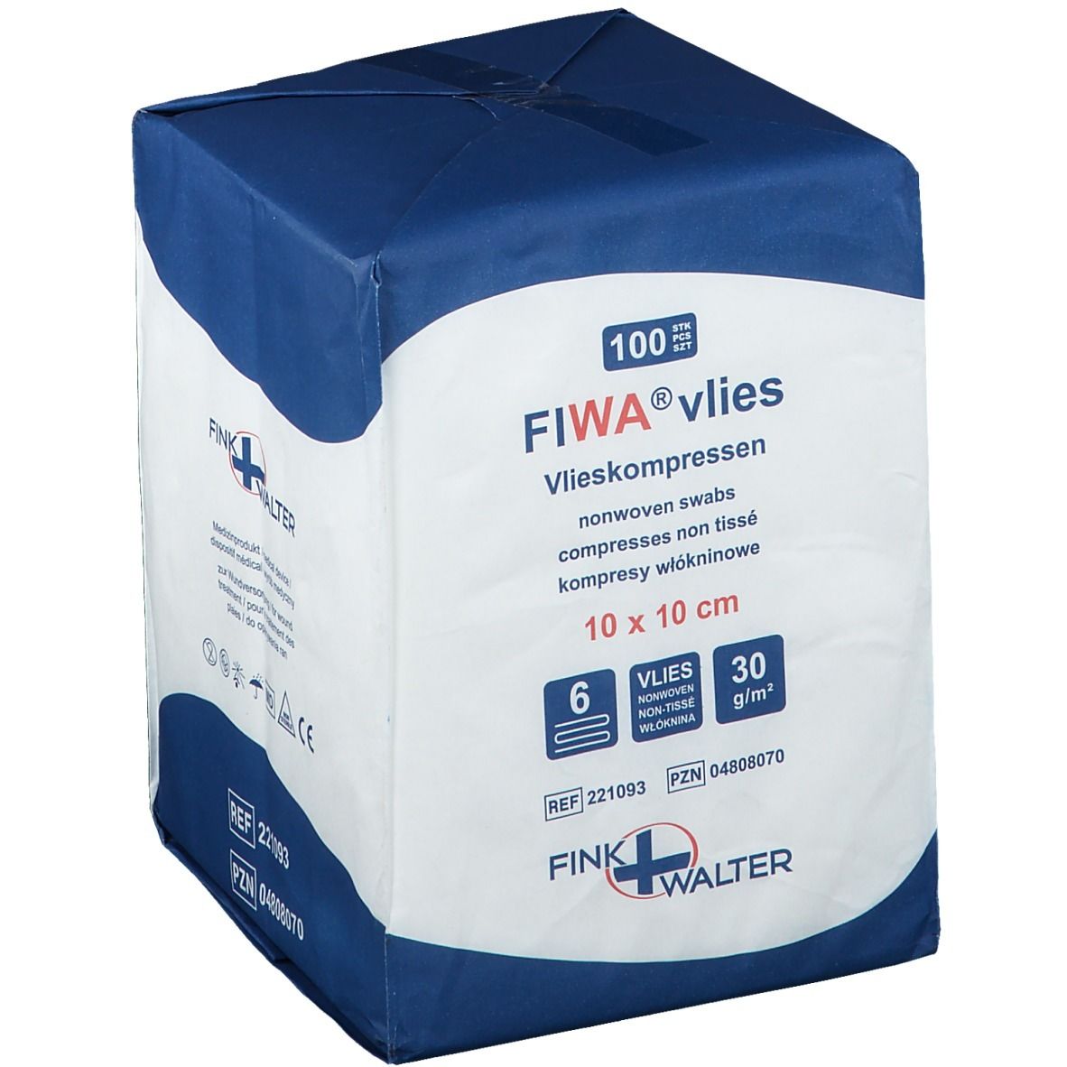 FIWA® vlies Vliesompressen 10 x 10 cm unsteril