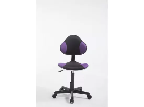 Chaise de bureau - Microfibre & Plastique - Violet - Bastian