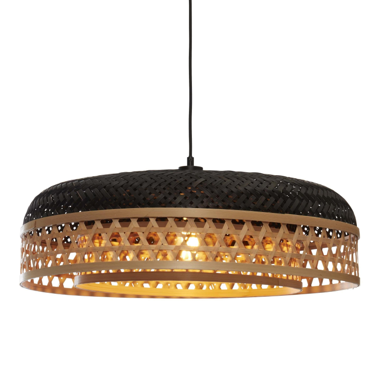 Good&Mojo Ubud hanglamp Ø60 zwart/naturel