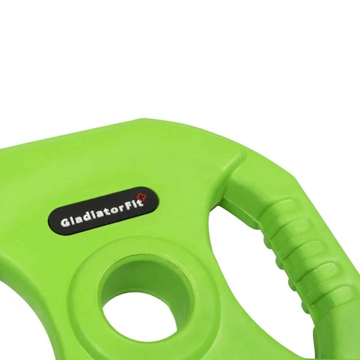 Disco de peso para bomba Gladiatorfit com revestimento de borracha e alças Ø 31mm