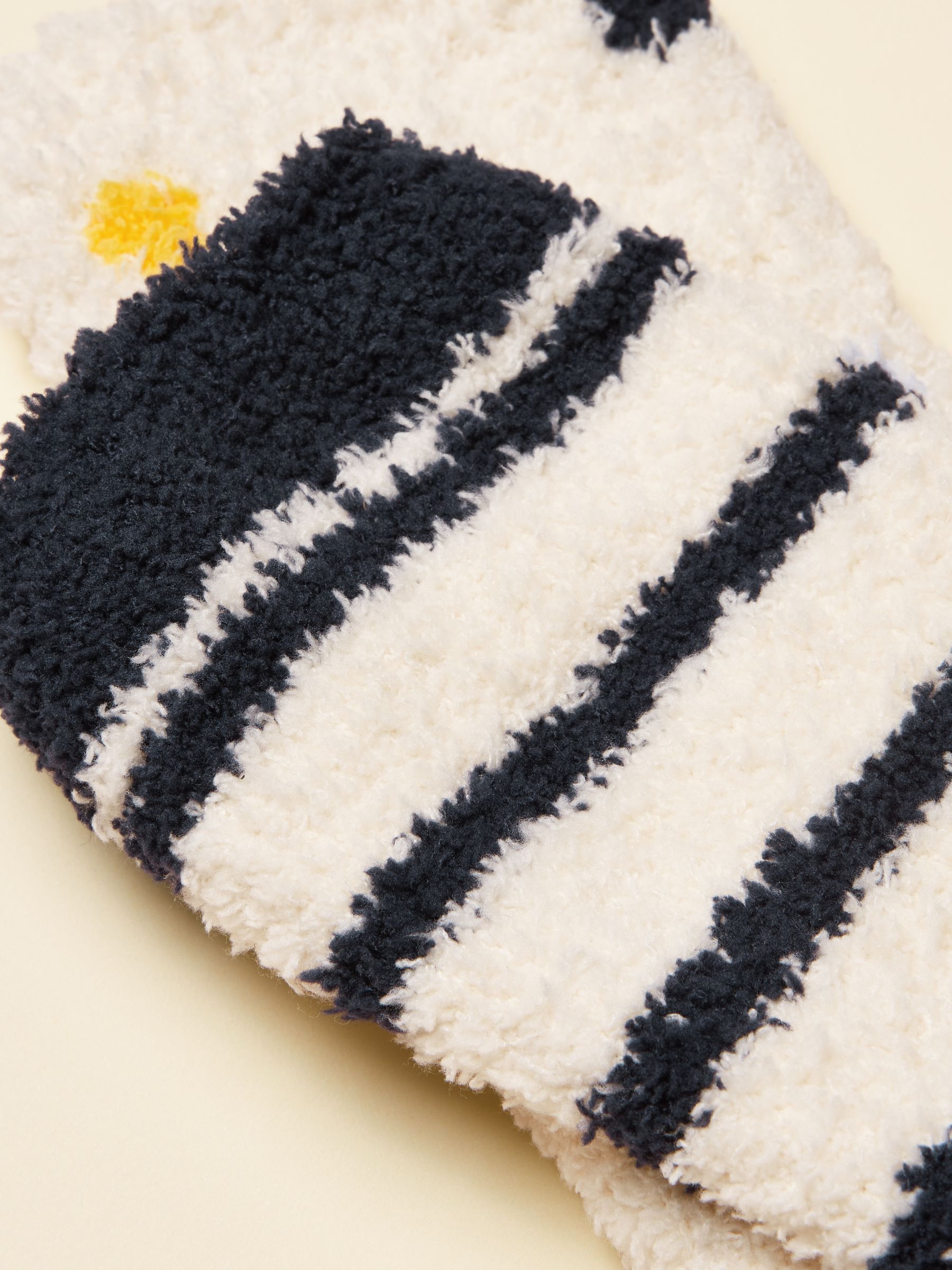 Blauw en geel - Joules Fluffy Fluffy Sokken 2 Pack (maat 4-8)
