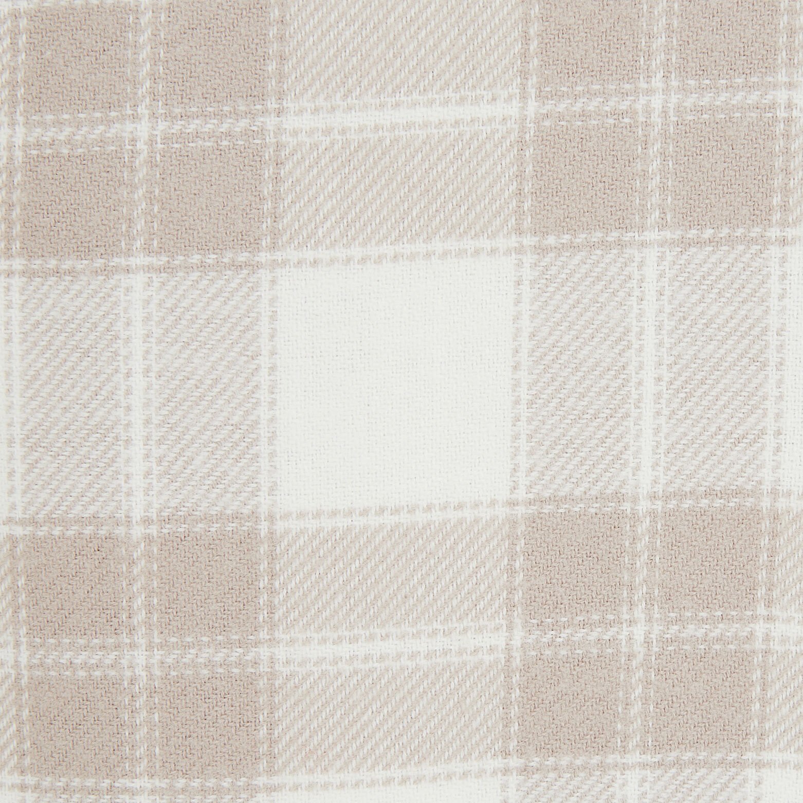 Chemise regular carreaux coton recyclé flanelle Ecru