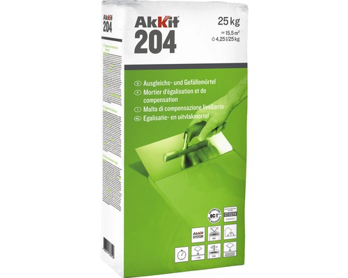 Akkit 204 egalisatie- en hellingmortel CT C12 F4 25 kg
