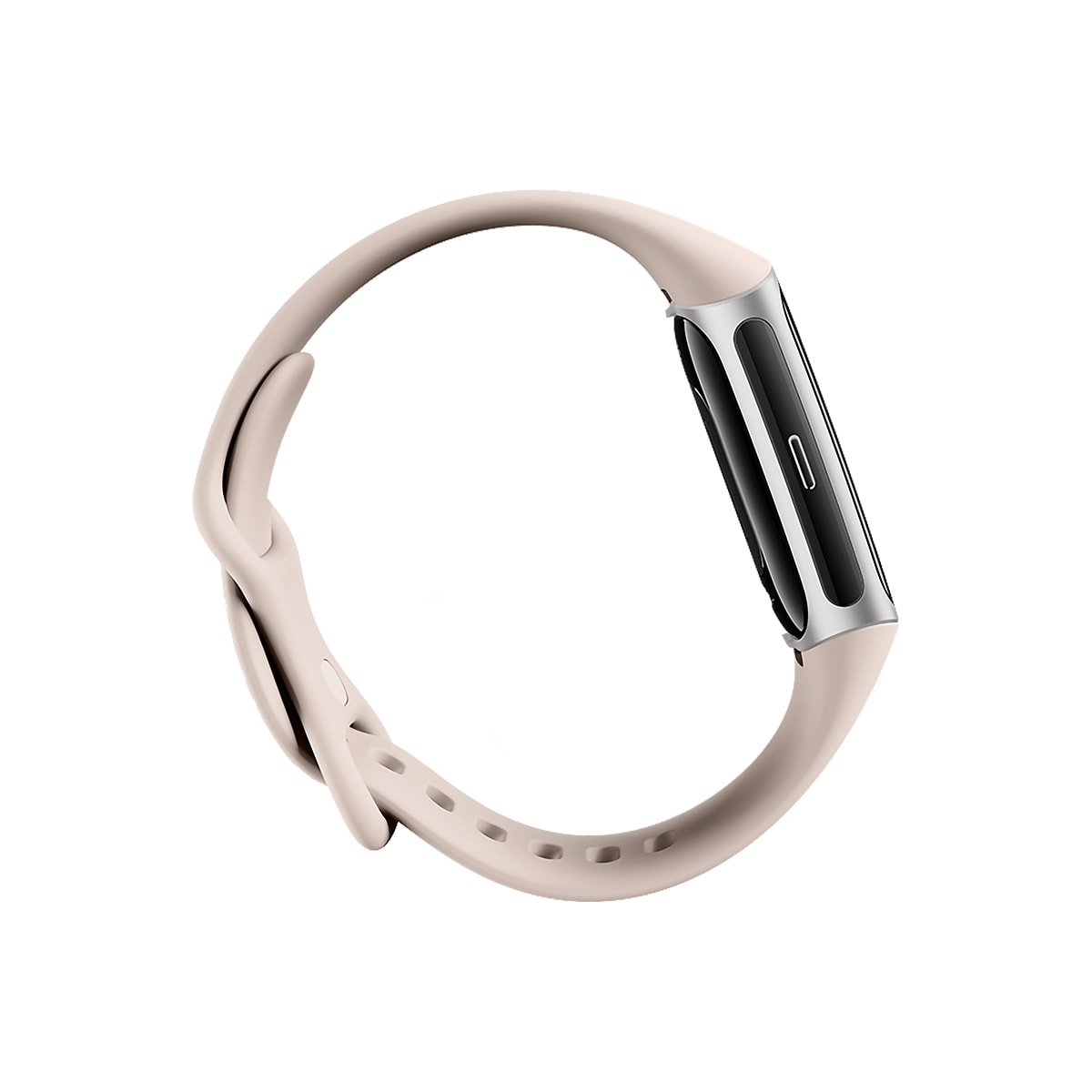 Fitbit Charge 6 aktivitetsarmbånd (sølv/beige)