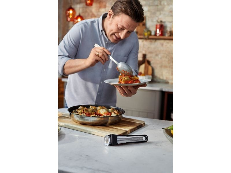 Tefal Pfannen-Set Jamie Oliver Ingenio 9-teilig Platzsparendes und vielseitiges Kochgeschirr