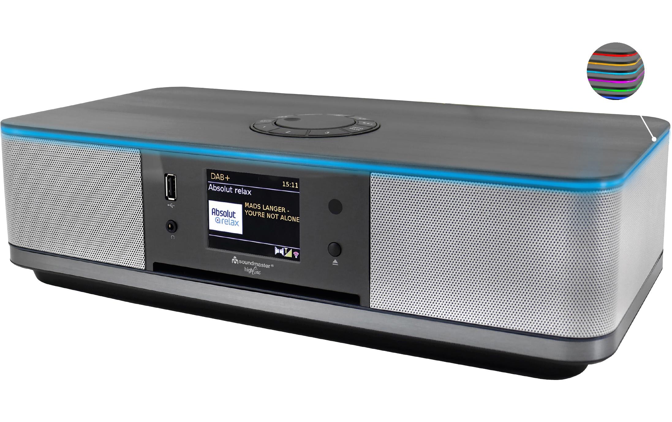 Soundmaster Digitalradio (DAB+) »ICD2023SW Silber« (WLAN Digitalradio (DAB+) | FM-Tuner | Internetradio )
