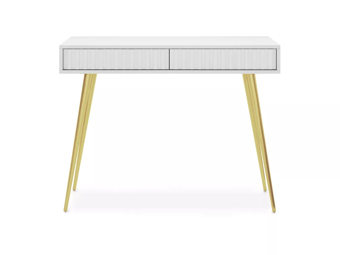 Coiffeuse - 104 cm - blanc - Bello