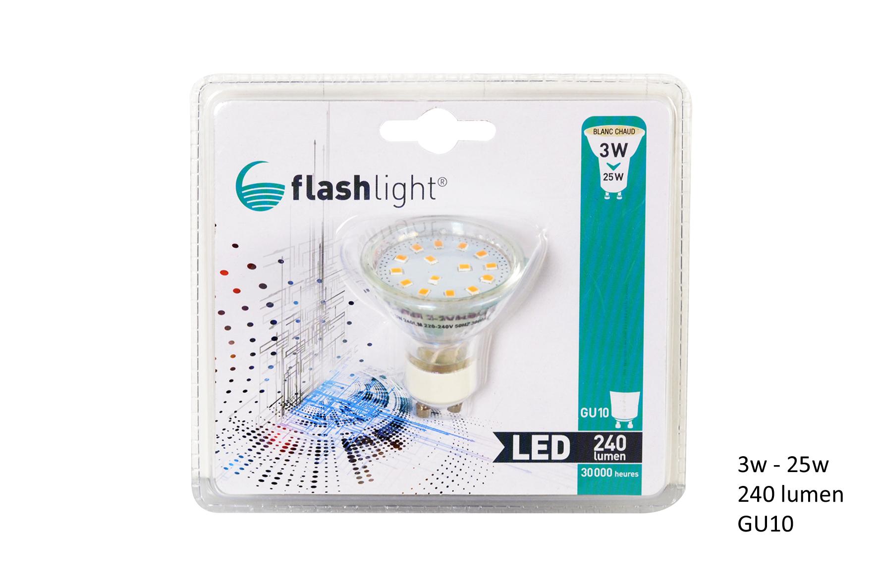 AMPOULE LED SPOT GU10 3W