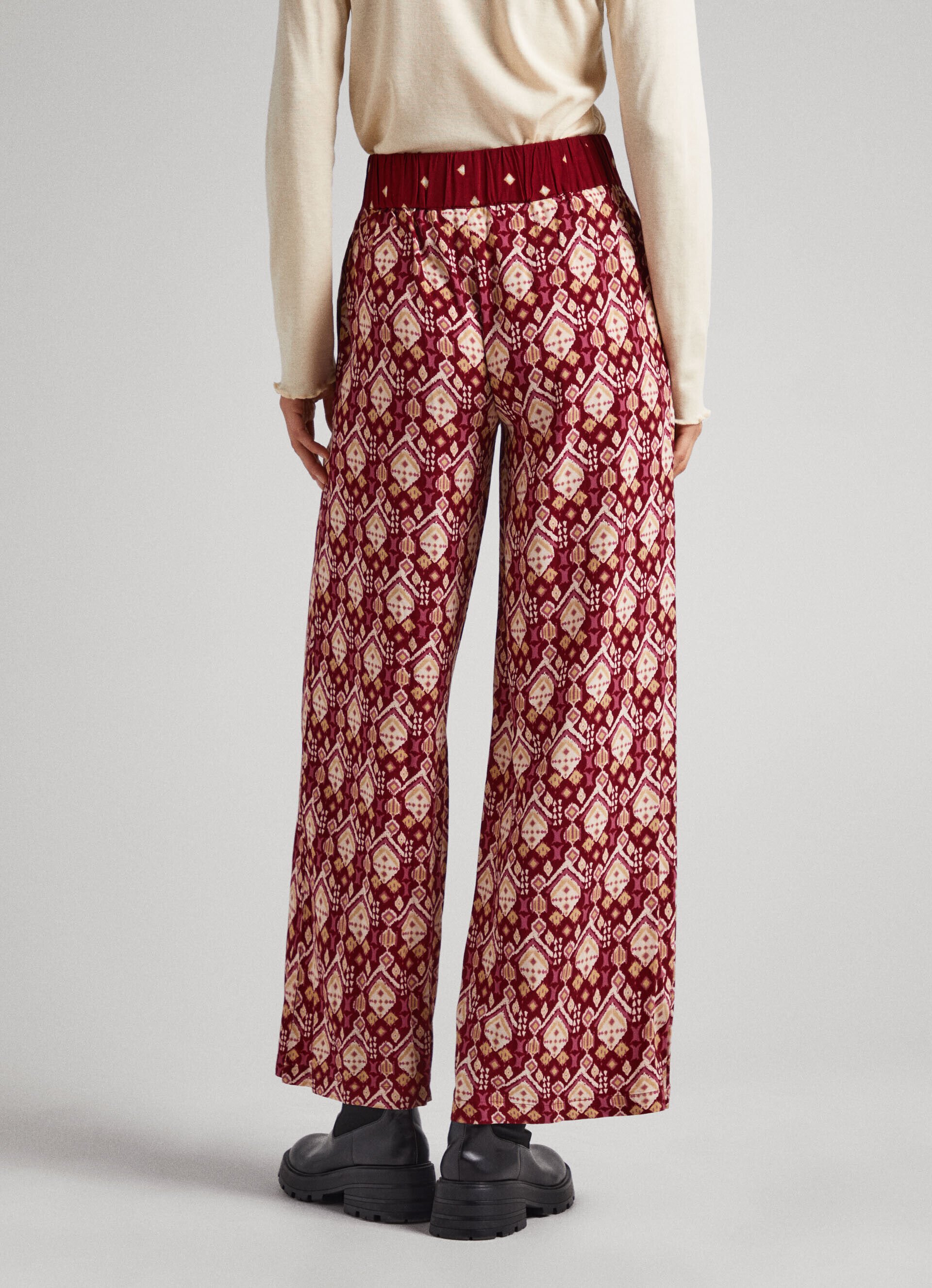 Calça de pijama ornamental - multicolorida
