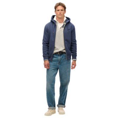 Sweatshirt zippé à capuche homme Essential Logo SUPERDRY
