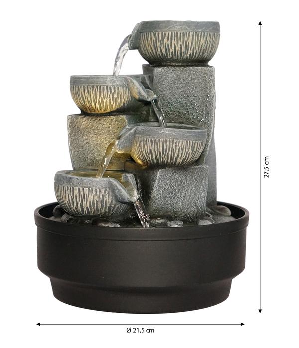 Dehner Polyresin-Zimmerbrunnen Nalani mit