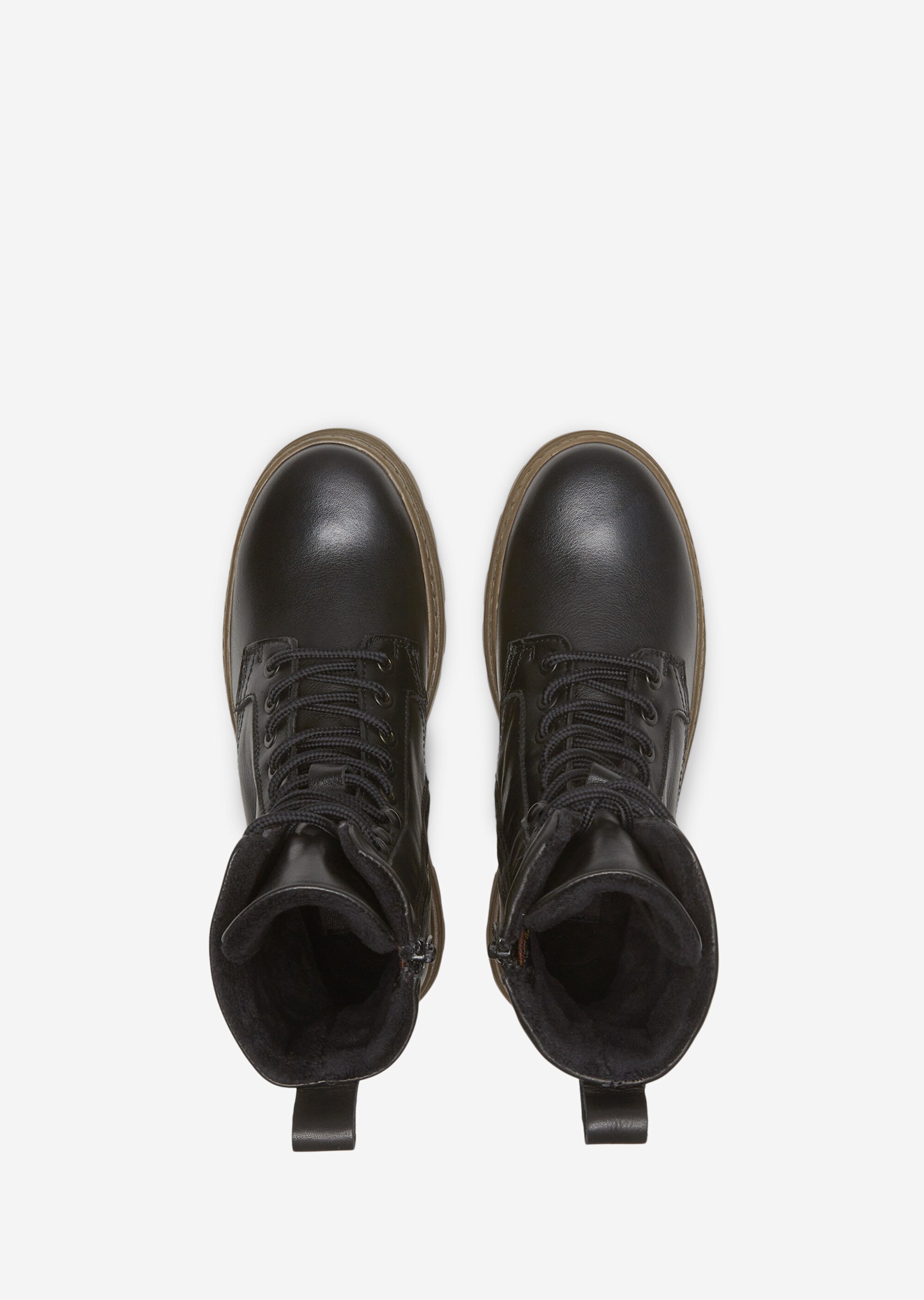 Schnürstiefel und flauschigem Mikrofaser-Futter