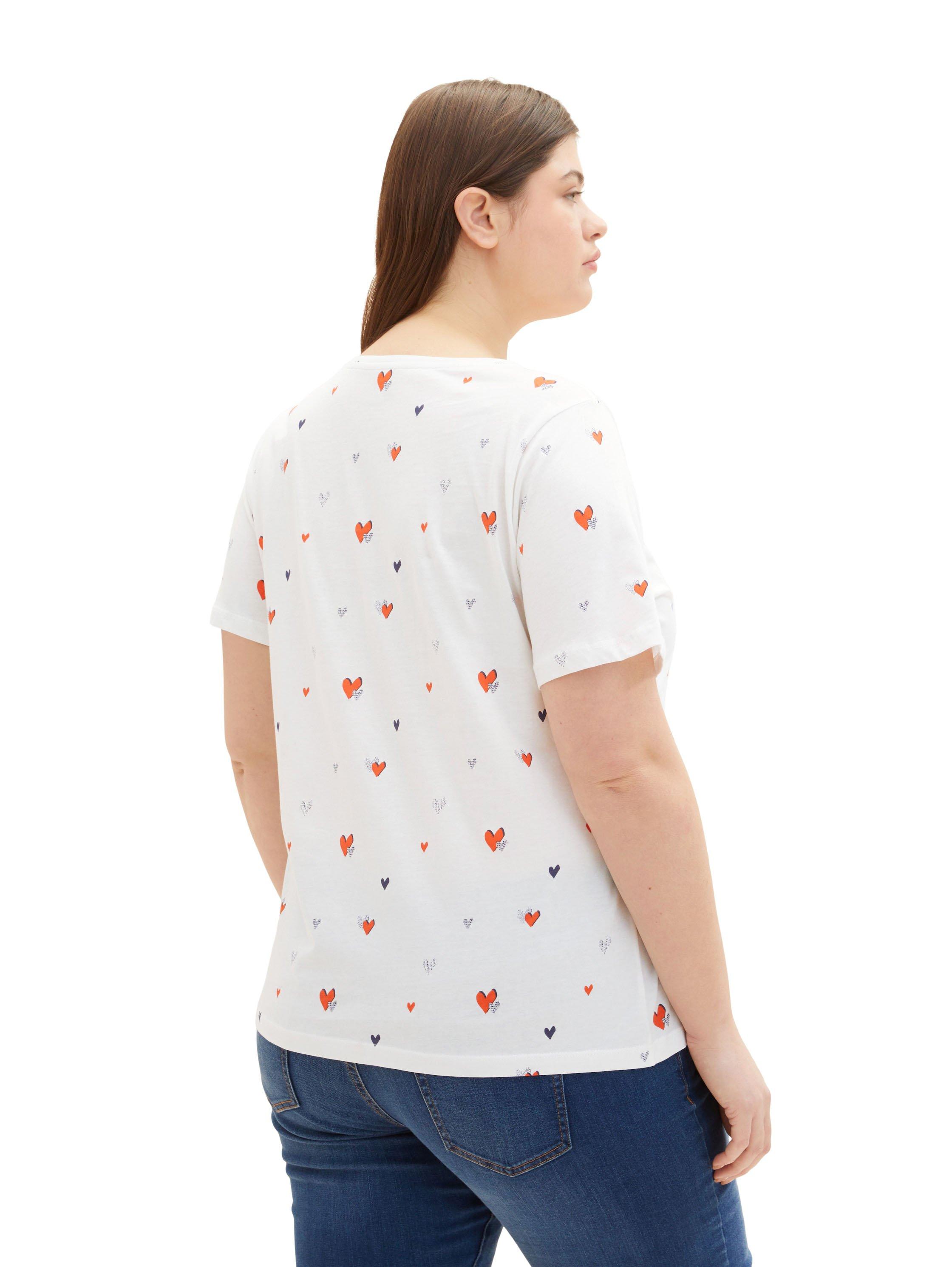 T-Shirt mit Alloverprint, aus weicher Baumwolle