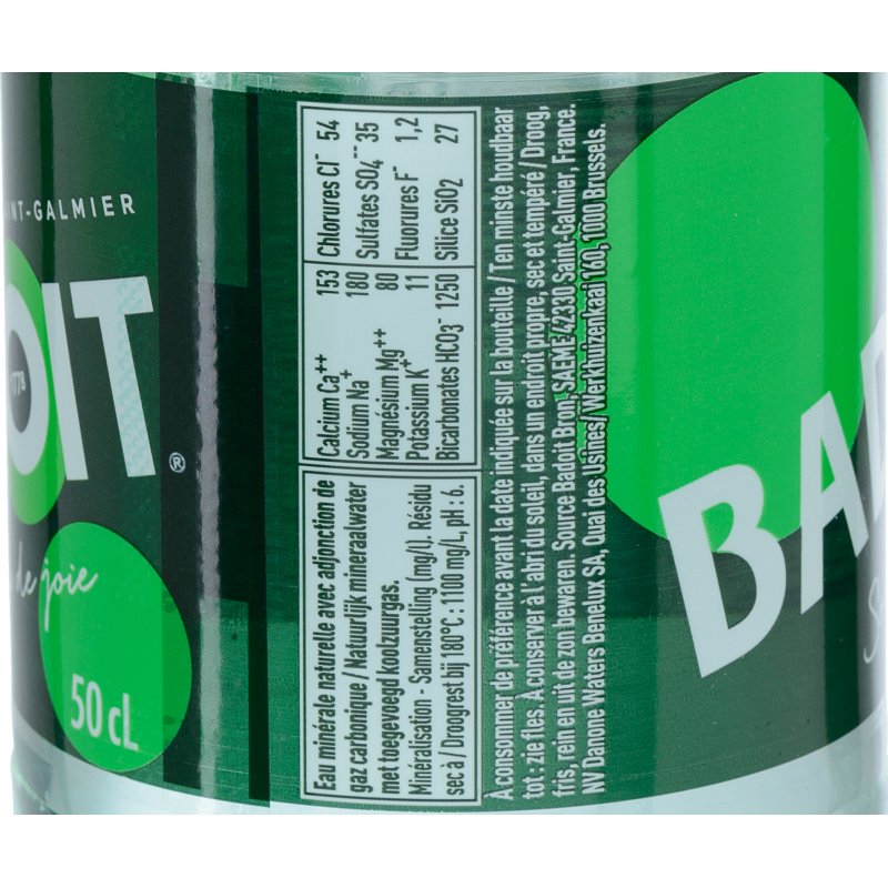 Eau gazeuse Badoit 50 cl - 30 bouteilles
