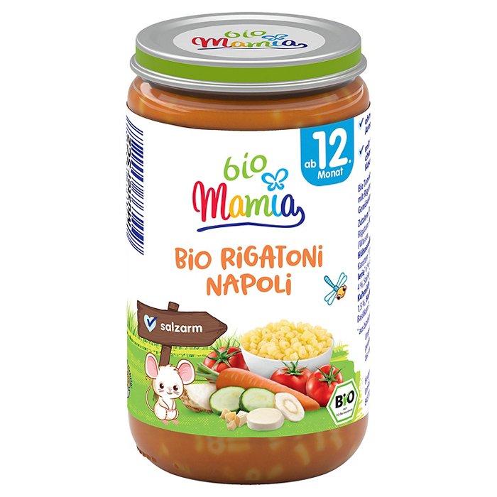MAMIA BIO Bio-Menü 250 g, Rigatoni Napoli