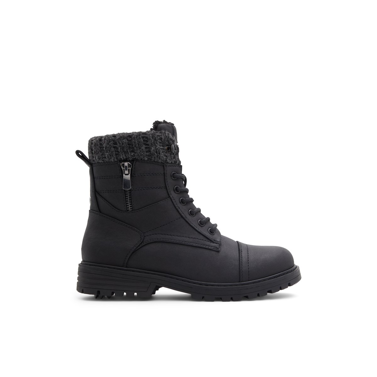 BANFF TRAIL-Woof-Bottillon - Talon plat - Noir