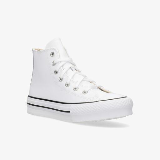 Chuck Taylor Allstar Couro Kida Bta Moda Cor Pla