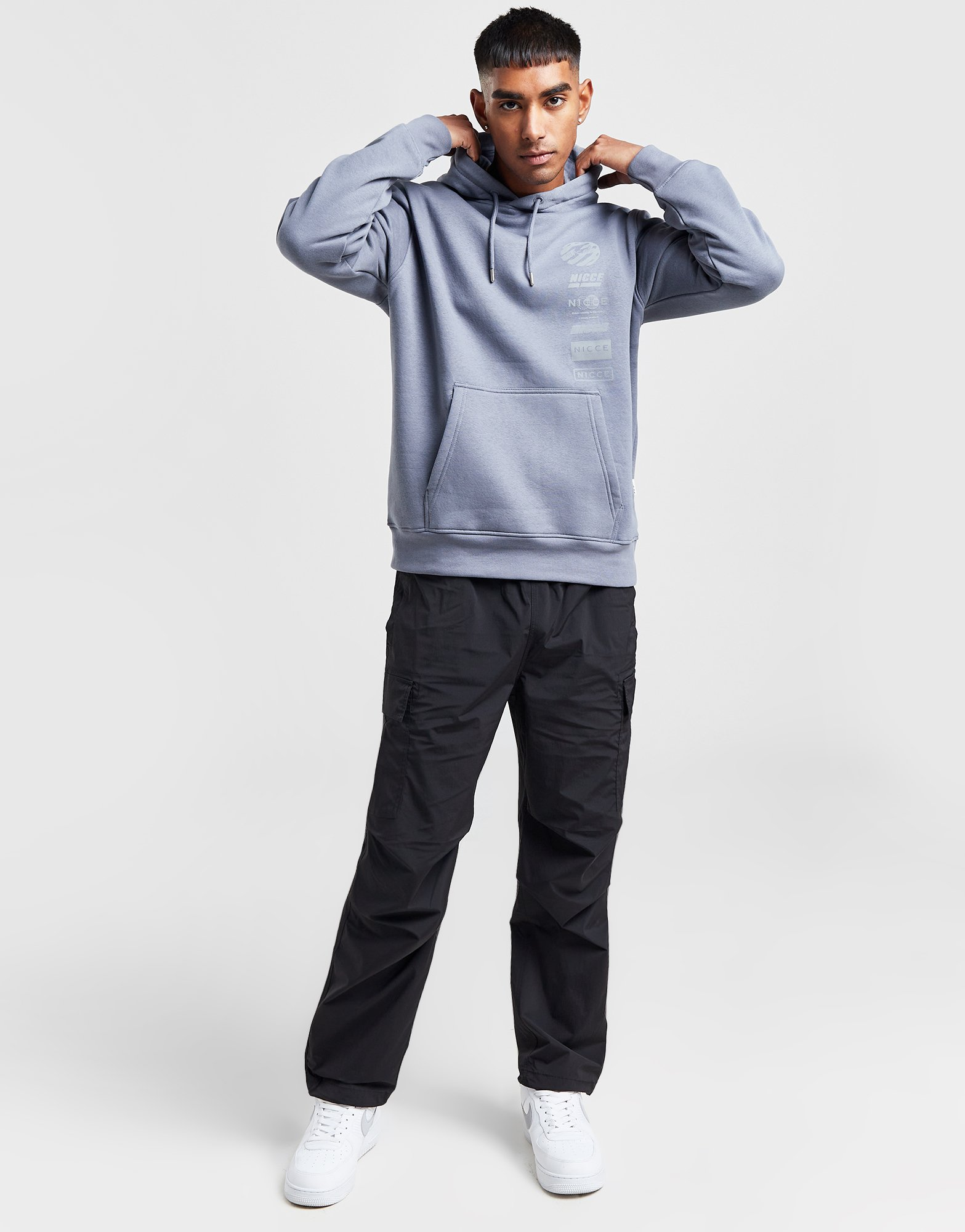Nicce Sweat à Capuche Stickered Homme